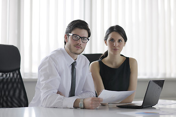 Image showing business people in a meeting at office