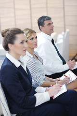 Image showing business people group on seminar