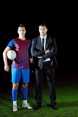 Image showing professional sport manager and coach