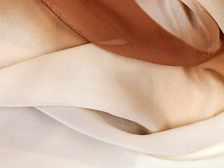 Image showing Silk scarf - textile background