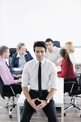 Image showing young business man at meeting