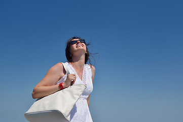 Image showing happy woman outdoor