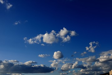 Image showing Blue sky with clouds