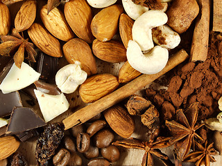 Image showing Christmas spices and ingredients