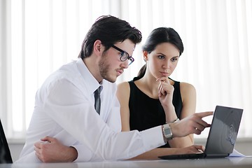 Image showing business people in a meeting at office