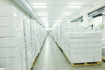 Image showing medical factory  supplies storage indoor