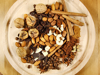 Image showing Mixture of nuts and dried fruit