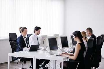 Image showing business people group working in customer and helpdesk office