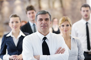 Image showing business people group on seminar