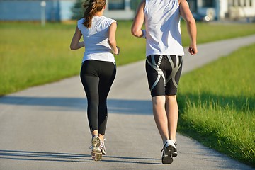 Image showing couple jogging