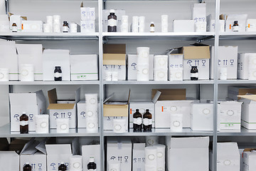 Image showing medical factory  supplies storage indoor