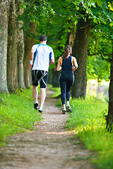 Image showing couple jogging