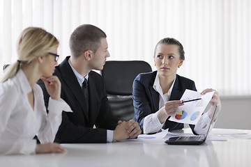 Image showing business people in a meeting at office