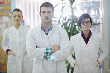 Image showing pharmacy drugstore people team