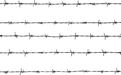 Image showing barbed wire