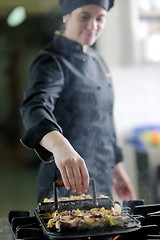 Image showing chef preparing meal