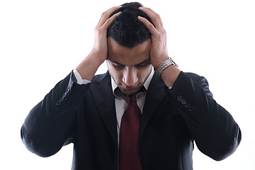 Image showing depressed business man