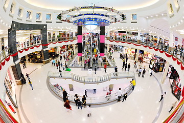 Image showing Interior of a shopping mall