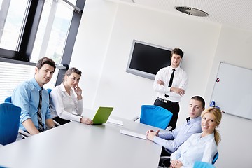 Image showing business people in a meeting at office