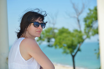 Image showing happy woman outdoor