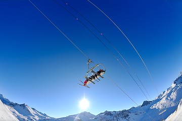 Image showing Ski lift