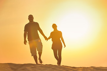 Image showing couple enjoying the sunset