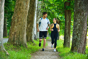 Image showing couple jogging