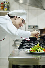 Image showing chef preparing meal