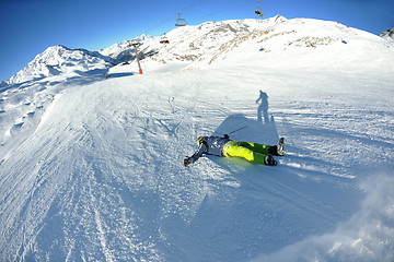 Image showing skiing accident