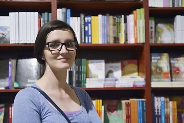 Image showing female in library