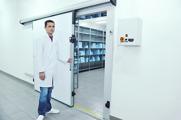 Image showing medical factory  supplies storage indoor