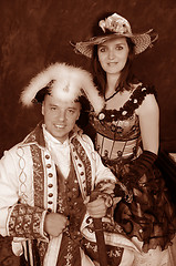 Image showing retro couple