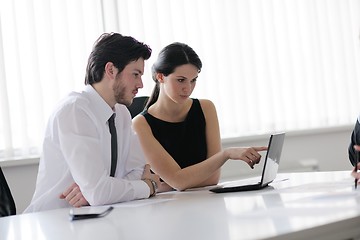 Image showing business people in a meeting at office