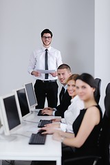 Image showing business people group working in customer and helpdesk office