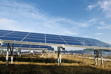 Image showing solar panel renewable energy field