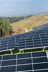 Image showing solar panel renewable energy field