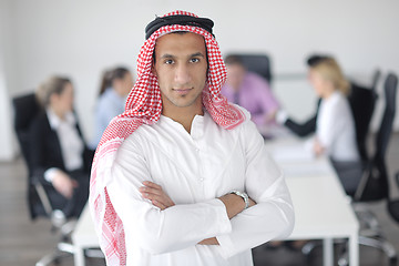 Image showing Arabic business man at meeting