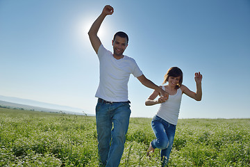 Image showing happy couple in wheat field