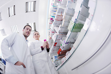 Image showing pharmacy drugstore people team