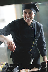 Image showing chef preparing meal