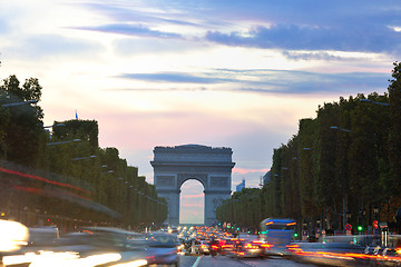 Image showing Arc de Triomphe, Paris,  France