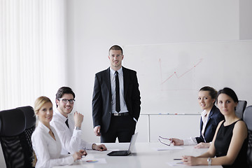 Image showing business people in a meeting at office