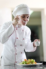 Image showing chef preparing meal