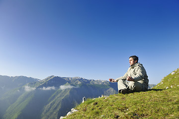 Image showing fresh sunrise at mountain