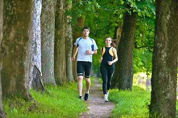 Image showing couple jogging