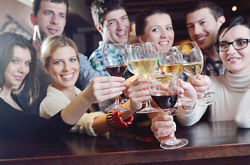 Image showing Group of happy young people