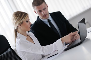 Image showing business people in a meeting at office