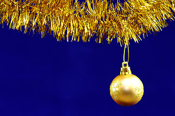 Image showing Bauble on Blue