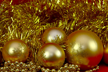 Image showing Baubles and Tinsel