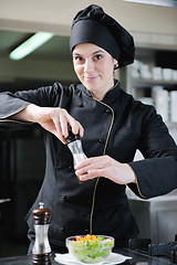 Image showing chef preparing meal